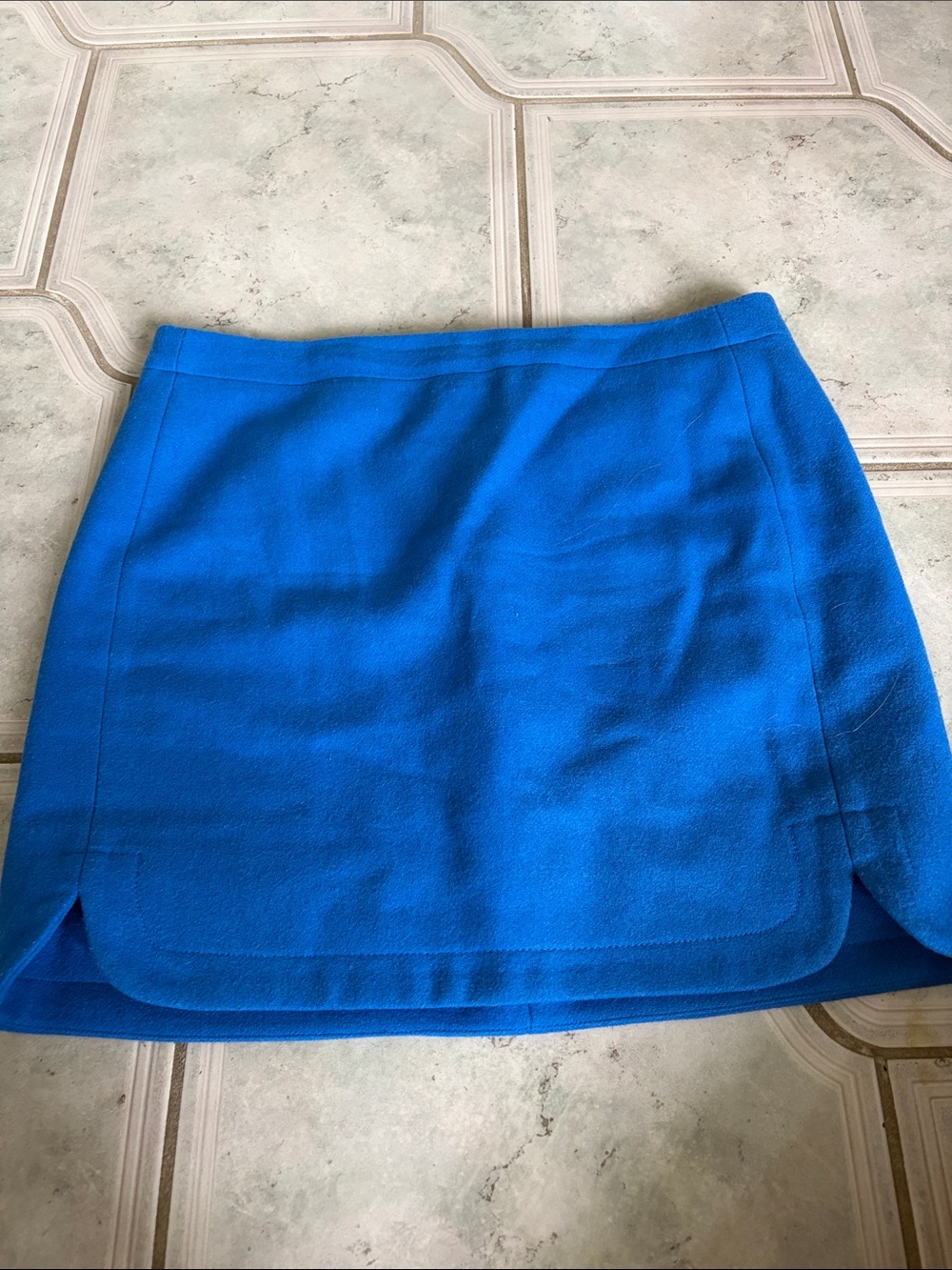 J Crew Blue Women's Mini Skirt - Bright Blue